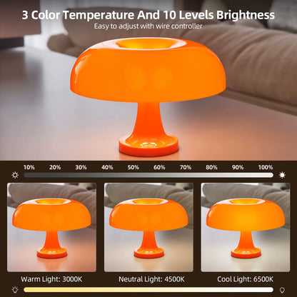 AmberGlow Mushroom Lamp By Riverline